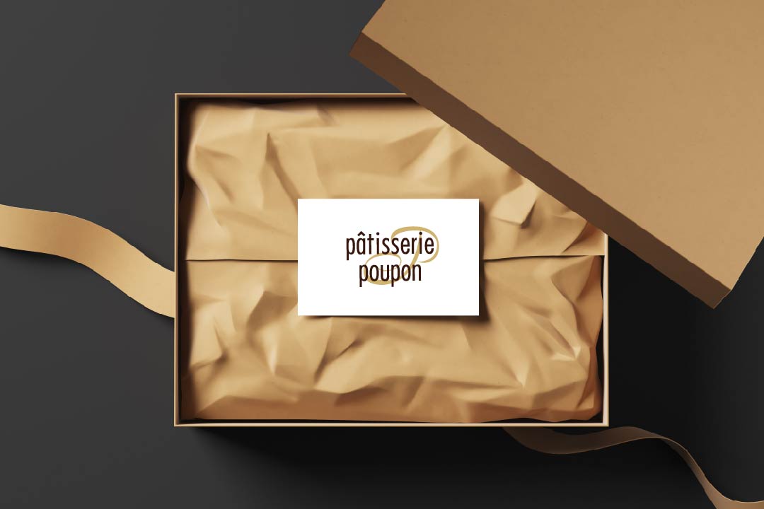 12 846. Two Black Boxes Mockup with Golden Wrapping paper, opened and closed on Black background.