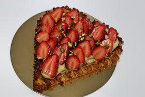 8" Strawberry-Pistachio Heart Tart